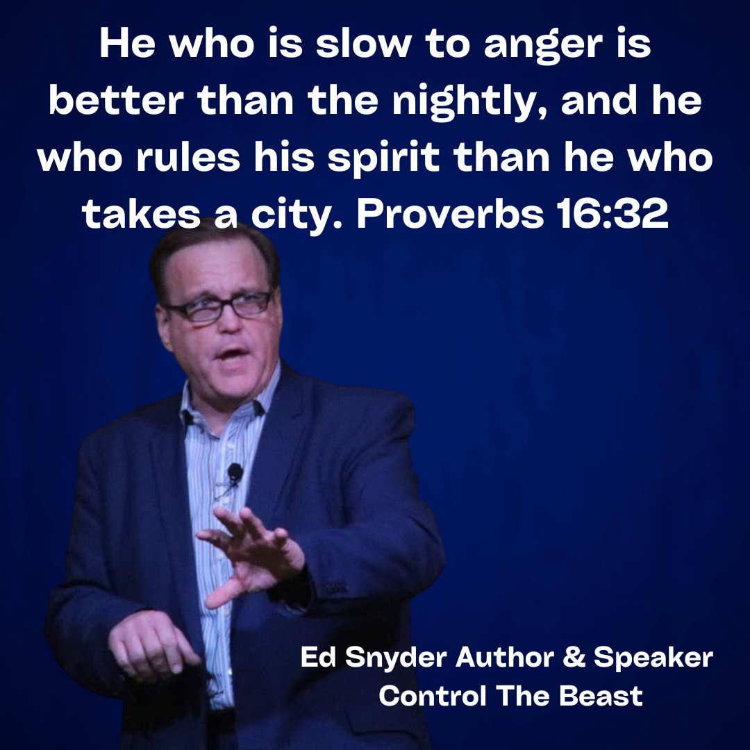 edsnyder's tweet photo. One thing is for sure...to manage our emotion the Bible is the "How To" Book. #ControlTheBeast #TrueNorthNation https://t.co/7iaYrIUEug