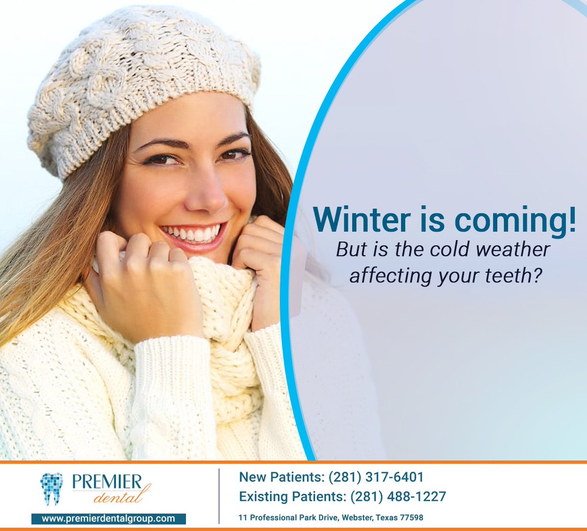 PremierDentalCL's tweet photo. A badly decayed or cracked tooth is susceptible to temperature changes, and we recommend root canal treatment to resolve the problem. Call (281) 317-6401 for an appointment today. #premierdental #mauriciorodriguezdds #webster #TX https://t.co/5sOiHW1lce