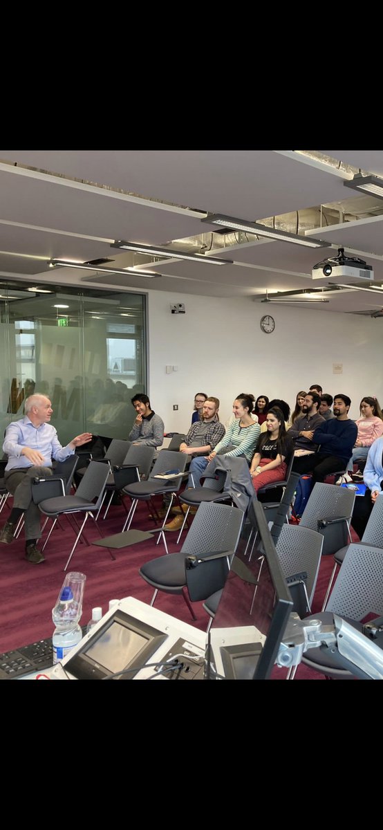data_science_ie's tweet photo. Our @MU_Hamilton PhD students meeting Dr Thomas Melia from Enterprise Ireland @Entirl &amp; Peter Conlon (MU TTO) last week. #believeinscience #funding #innovation #commercialisation https://t.co/uylLBxToH5
