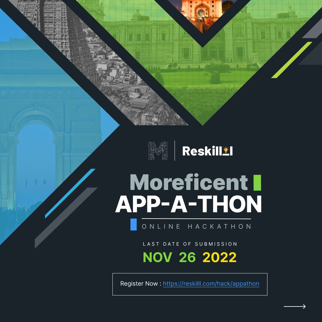 moreficent_comm's tweet photo. Interesting opportunity for developers and tech champs to display their creativity and problem-solving skills by participating in App-A-Thon, an online hackathon!
Deadline- Nov 26, 2022.

Showcase your ideas and win prizes. 
Register here : https://t.co/8Aiv5Q4R2G

#hackathon https://t.co/AwAfpEPIyP