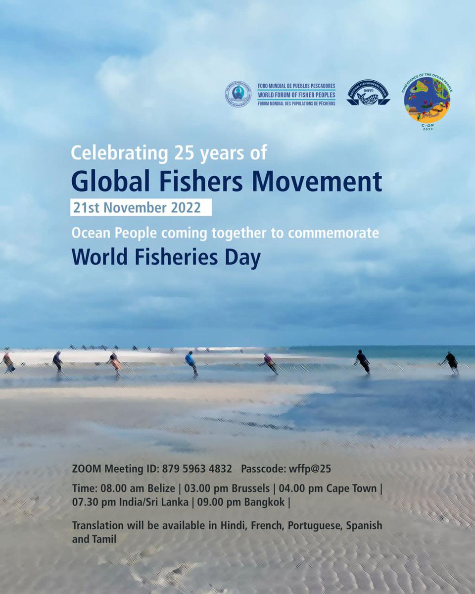 C_OP2025's tweet photo. Hello and welcome to the celebration of 25 years of #GlobalFishersMovement. Our live proceedings will start shortly. Happy #WorldFisheriesDays! https://t.co/dgvsZtziqy