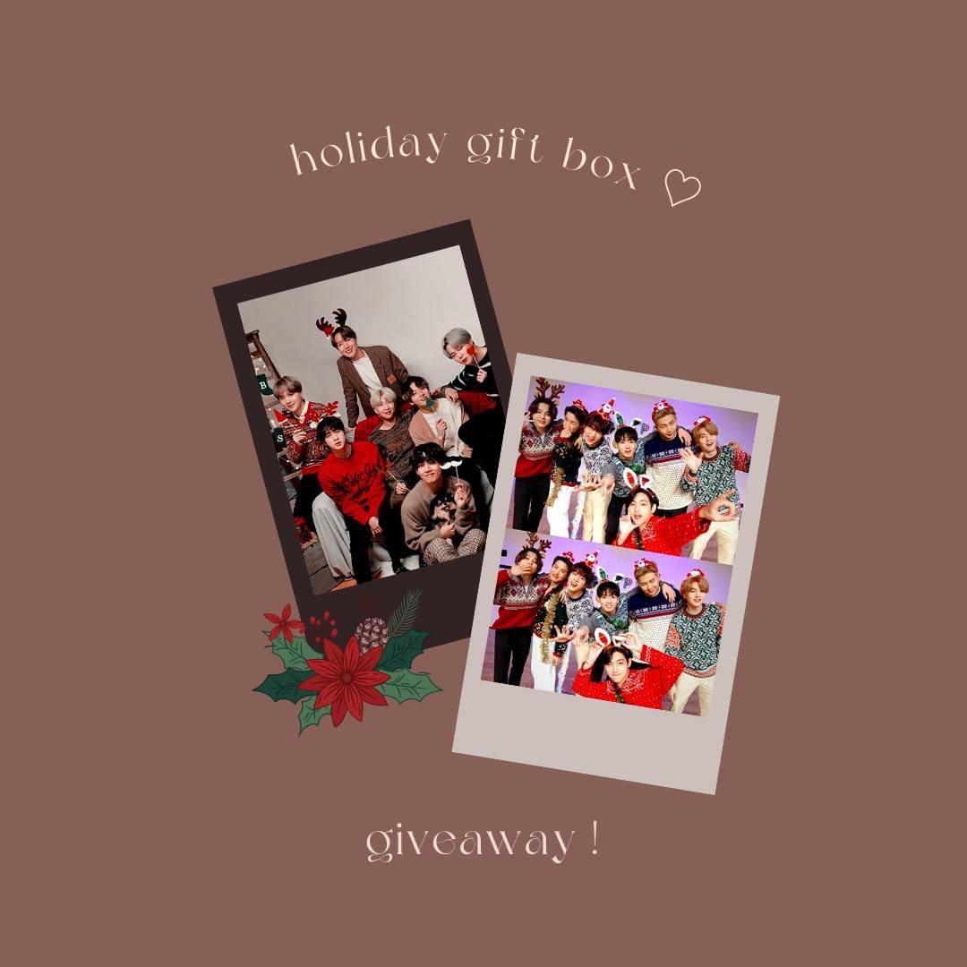 「 Holiday Gift Box Giveaway」

╰─ 7 winners | worldwide

› rt + like ♡
› ends dec 17th ⊹

— followers only
