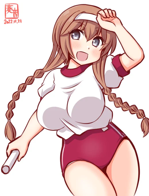 「さぁ、朝の演習から始めましょうか!」#艦これ版真剣お絵描き60分一本勝負_20221121#照月 