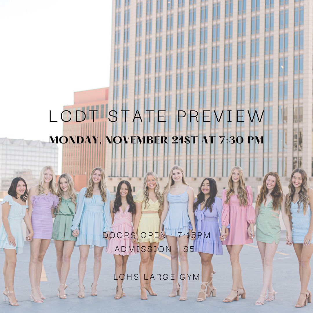 LC_Dance_Team's tweet photo. Come out to support tonight!! 💙🤍 https://t.co/Pevq4tvC89