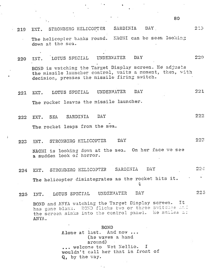 Did you know what James Bond's Lotus was called in the script for The Spy Who Loved Me? Shhhh, don't tell Q.

#JamesBond #TheSpyWhoLovedMe #RogerMoore #BarbaraBach #CarolineMunro #screenplay #GettingAwayWithTrippleXInAFamilyFilm