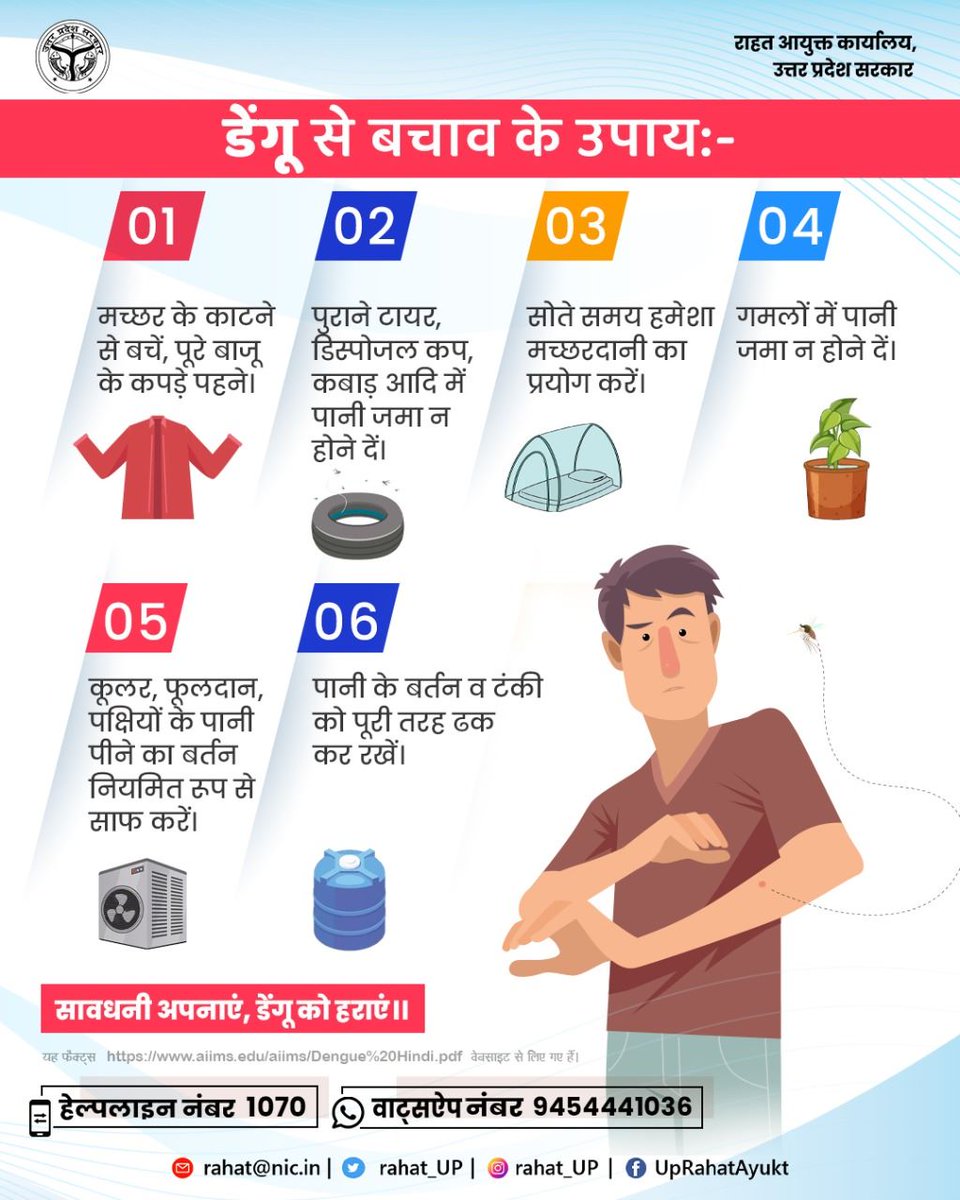 rahat_up's tweet photo. ⚠️डेंगू से बचाव के उपाय !
#dengue #sataysafe #stayaware #prevention #stayclean #besafe https://t.co/BqAABhXWRD