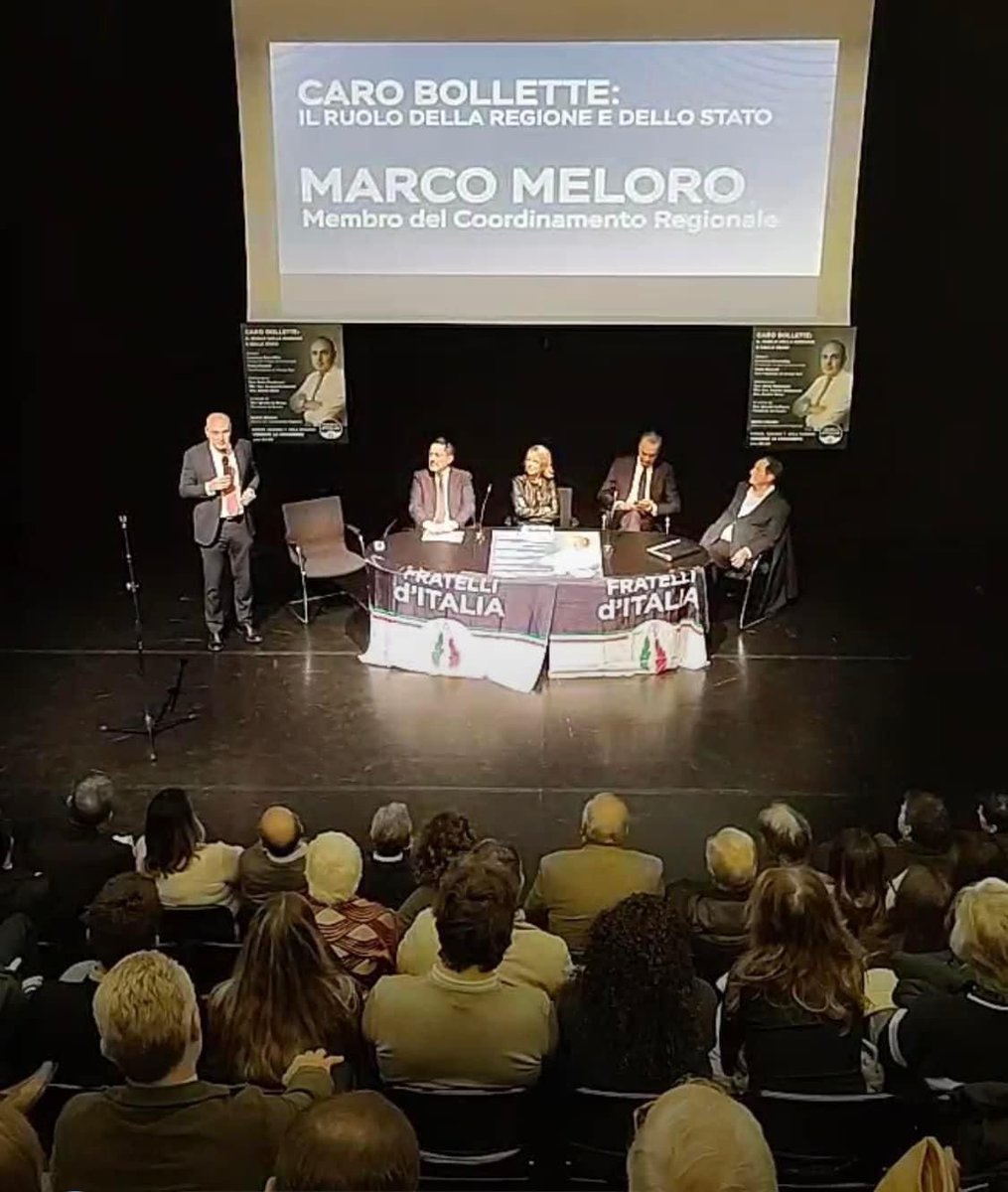 marcomeloro's tweet photo. Grazie a tutti per aver partecipato al convengo sul Caro bollette.
È stata una serata di confronto per portare avanti idee concrete sul ruolo delle Istituzioni in un momento così difficile per il Paese. @FratellidItalia 
#Marcomeloro https://t.co/juBoYsdibL