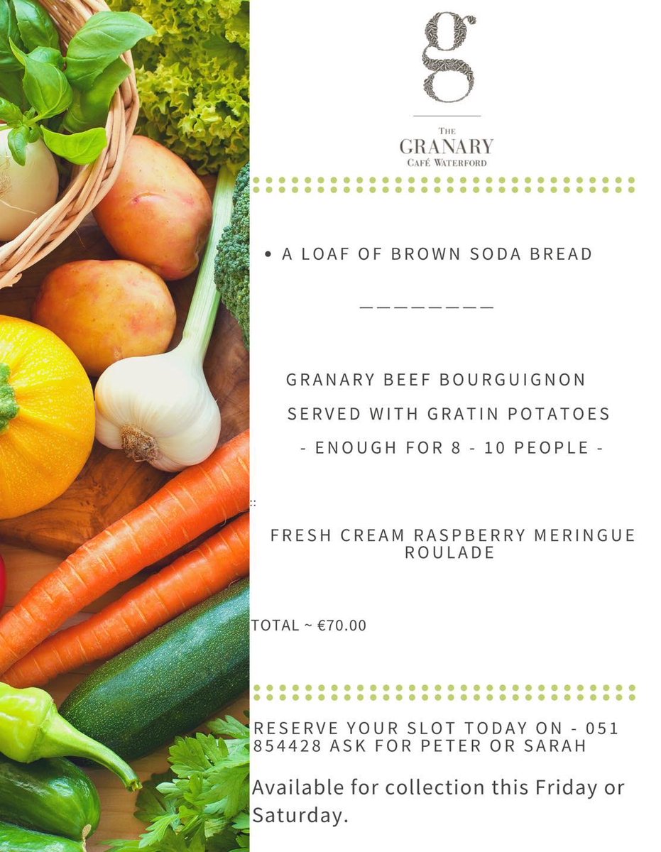 This Weeks FAMILY MEAL DEAL !!
Collection on Friday 25th and Saturday 26th November