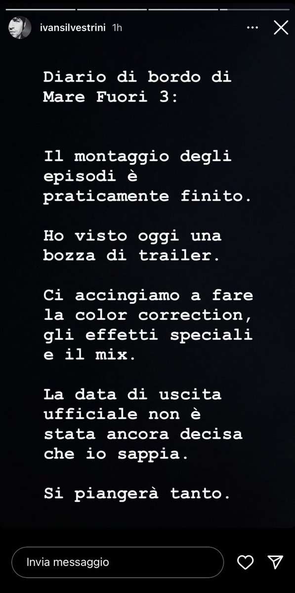 Giadaaa08's tweet photo. io sto già piangendo adesso #marefuori #marefuori3 https://t.co/9ok1Al70b4