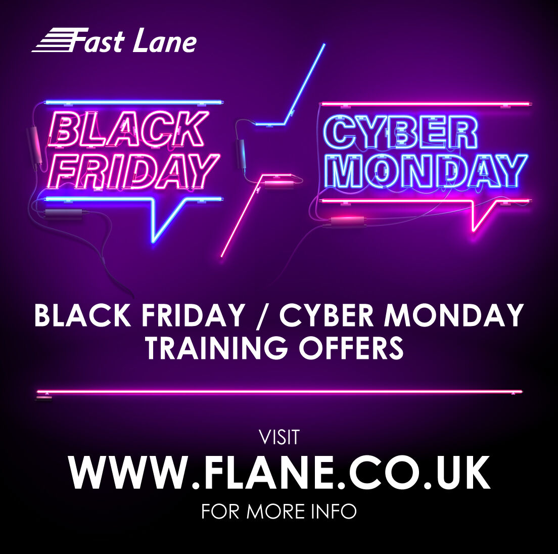 FastLaneUK's tweet photo. We get the challenges of staying up-to-date in today's business environment. 

To help our customers in get the most out of their training budget, we've compiled a list of discounted courses from leading technology vendors: https://t.co/3PJ6zcLr25 

#blackfriday2022 #fastlane https://t.co/JW8SuSJObq