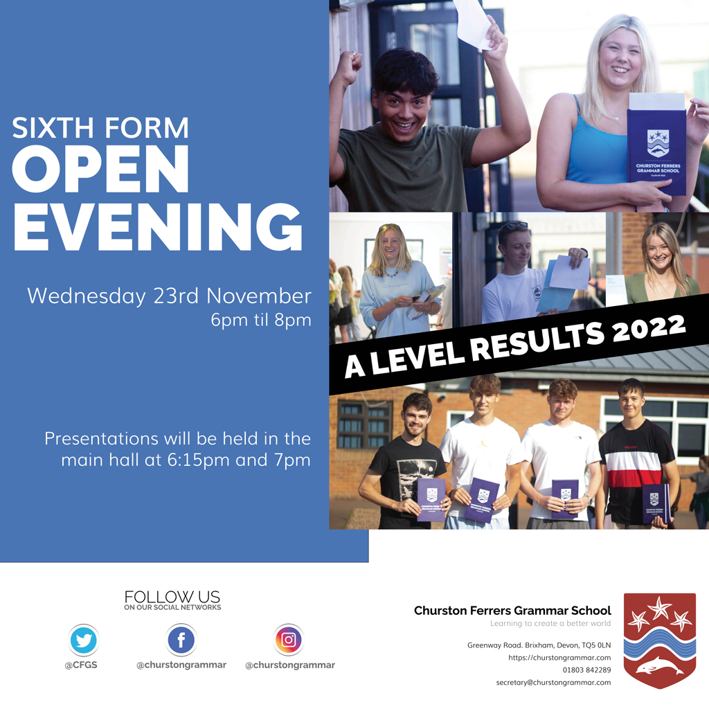 Sixth Form Opening Evening

TOMORROW - Wednesday 23rd November.

The two presentation sessions, which will be identical, will take place in the main hall, and will include presentations from the Headteacher Mr Earley AND Head of Sixth Form Mr Killeya.

 #openevening #sixthform