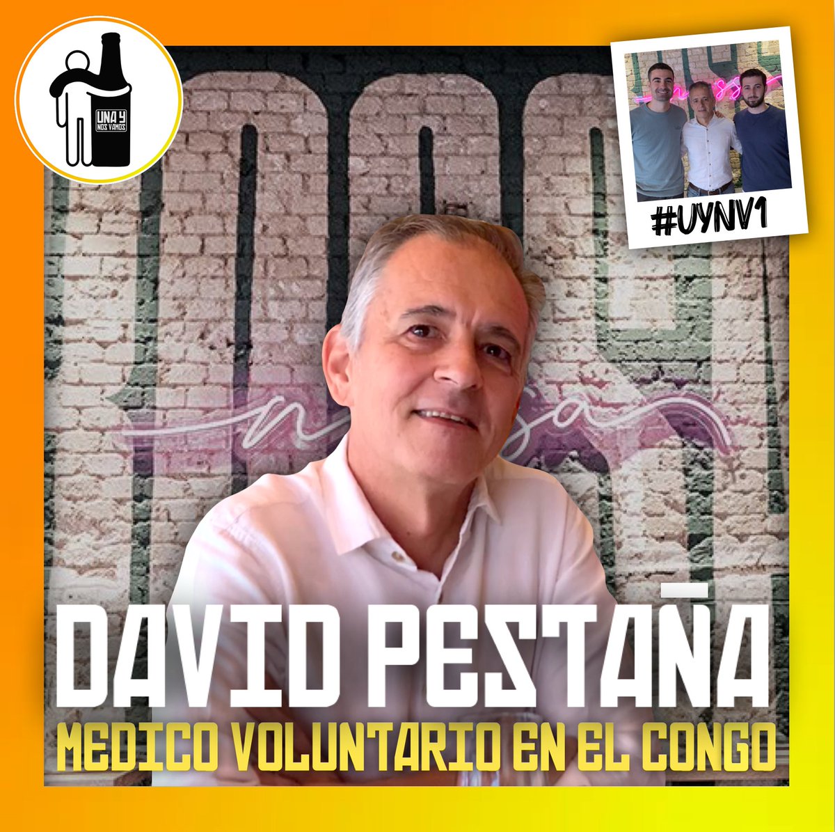 diego13gm's tweet photo. Ayer arrancó "Una y Nos Vamos TV" el proyecto de charlas desenfadadas que comparto con @ManuelJMesa 

En este primer episodio hablamos con David Pestaña, Jefe de Anestesia en el Hospital Ramón y Cajal de Madrid, y médico voluntario en el Congo. #UYNV1 https://t.co/U6rfdqg4Kn