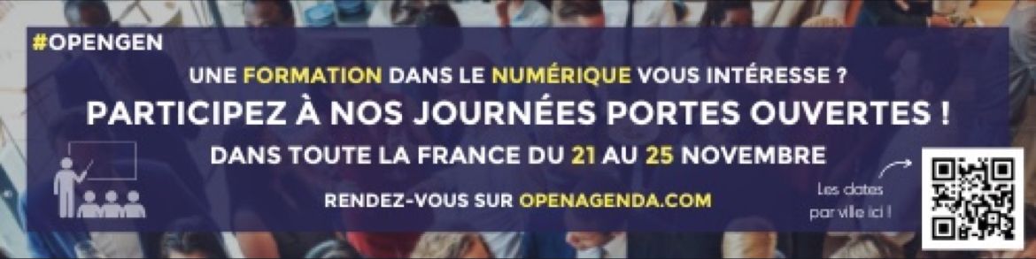 nicochagny's tweet photo. #OPENGEN de la Grande @ecole_numerique , c'est parti !
Découvrez les métiers du numérique avec les portes-ouvertes des écoles @WebForce3 #WF3Tour2022
👇
Mercredi à Marseille
Jeudi à Lille, Lyon, Nantes, Paris, Auxerre
Vendredi à Bordeaux et Bastia
👉 https://t.co/gxnsdCioUz https://t.co/wJ1OHKbJAJ