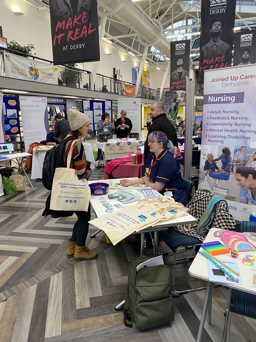 Suzanne17791733's tweet photo. Getting ready for today’s nursing careers fair #universityofderby #nursing https://t.co/Q7CAoByQLV