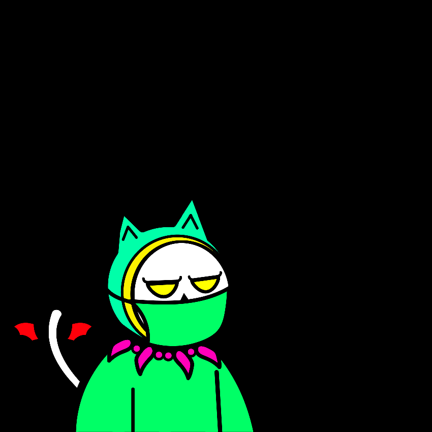 Last cat for #auction this week *cat yawn*. GrimCat #12954 From 0.0073 #ETH (44% off).

It's green with envy but whatever #grumpycat Take it home and cuddle while we're working on Phase 2...

#NFTs #polygon #Ethereum #BlackFriday #MATIC #cats #art <a href="/opensea/">OpenSea</a> <a href="/elonmusk/">Elon Musk</a> #opensea