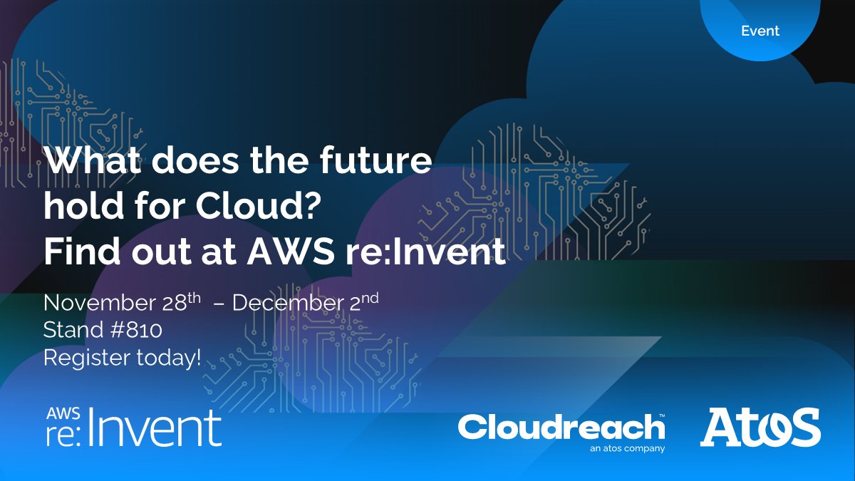 What's in store for the cloud industry in 2023?
 Come find out Atos' predictions for the new year, mingle with our team and find out how we deliver the promise of cloud at <a href="/AWSreInvent/">AWS re:Invent</a> ➡️ atos.net/en/events/aws-… 
#AtosOneCloud #reInvent