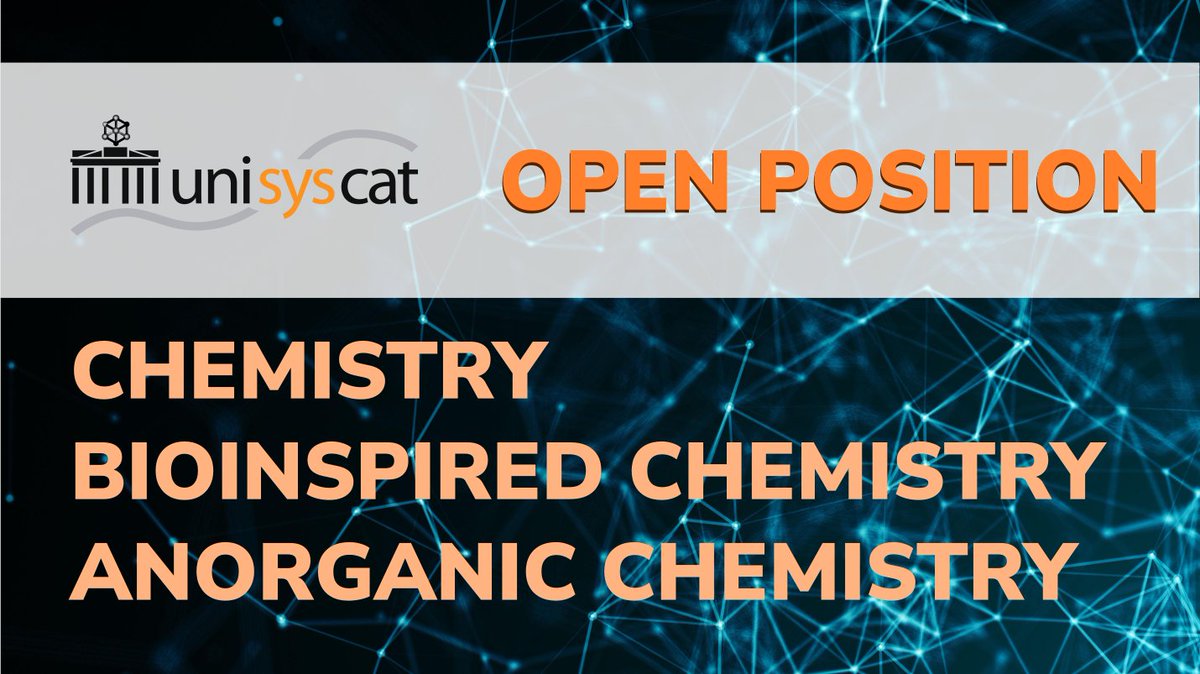 UniSysCat - Cluster of Excellence (@unisyscat) on Twitter photo 💥OPEN POSITION: The lab of Prof. Limberg <a href="/HumboldtUni/">Humboldt-Universität zu Berlin</a> is looking for a #PhD candidate. Are you interested in the design & synthesis of bioinorganic coordination compounds for the activation of small molecules & #catalysis? #chemtwitter Apply until Dec 13: unisyscat.de/career/open-po… 💥OPEN POSITION: The lab of Prof. Limberg <a href="/HumboldtUni/">Humboldt-Universität zu Berlin</a> is looking for a #PhD candidate. Are you interested in the design & synthesis of bioinorganic coordination compounds for the activation of small molecules & #catalysis? #chemtwitter Apply until Dec 13: unisyscat.de/career/open-po…