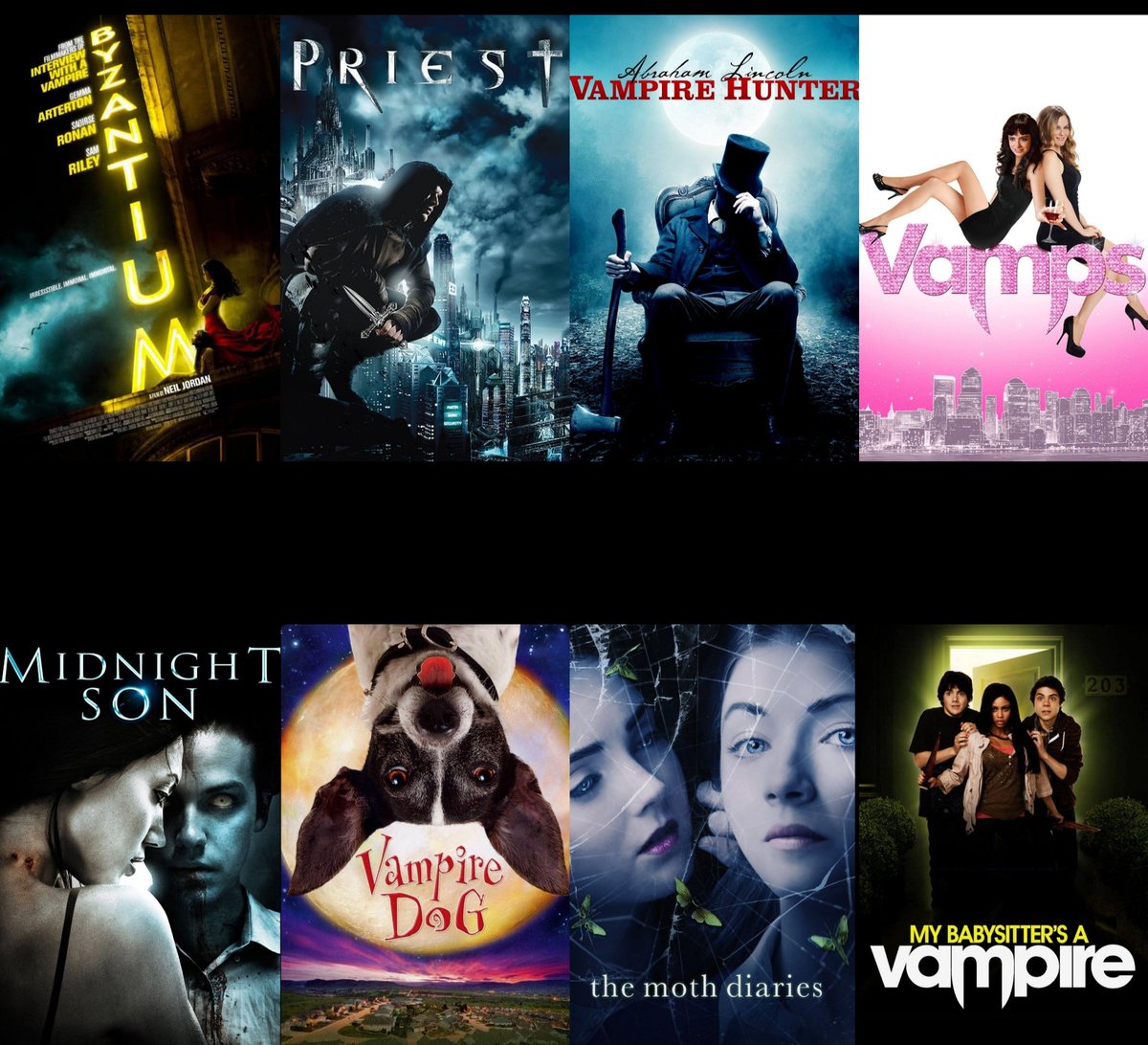 witch_natural's tweet photo. #Byzantium
#Priest
#AbrahamLincolnVampireHunter
#Vamps
#MidnightSon
#VampireDog
#TheMothDiaries
#MyBabysitterIsAVampire
#HorrorCommunity
#horroraddict
#horrorfilms
#horrormovies
#Vampires
#vampiremovies https://t.co/21E9u0oO2m