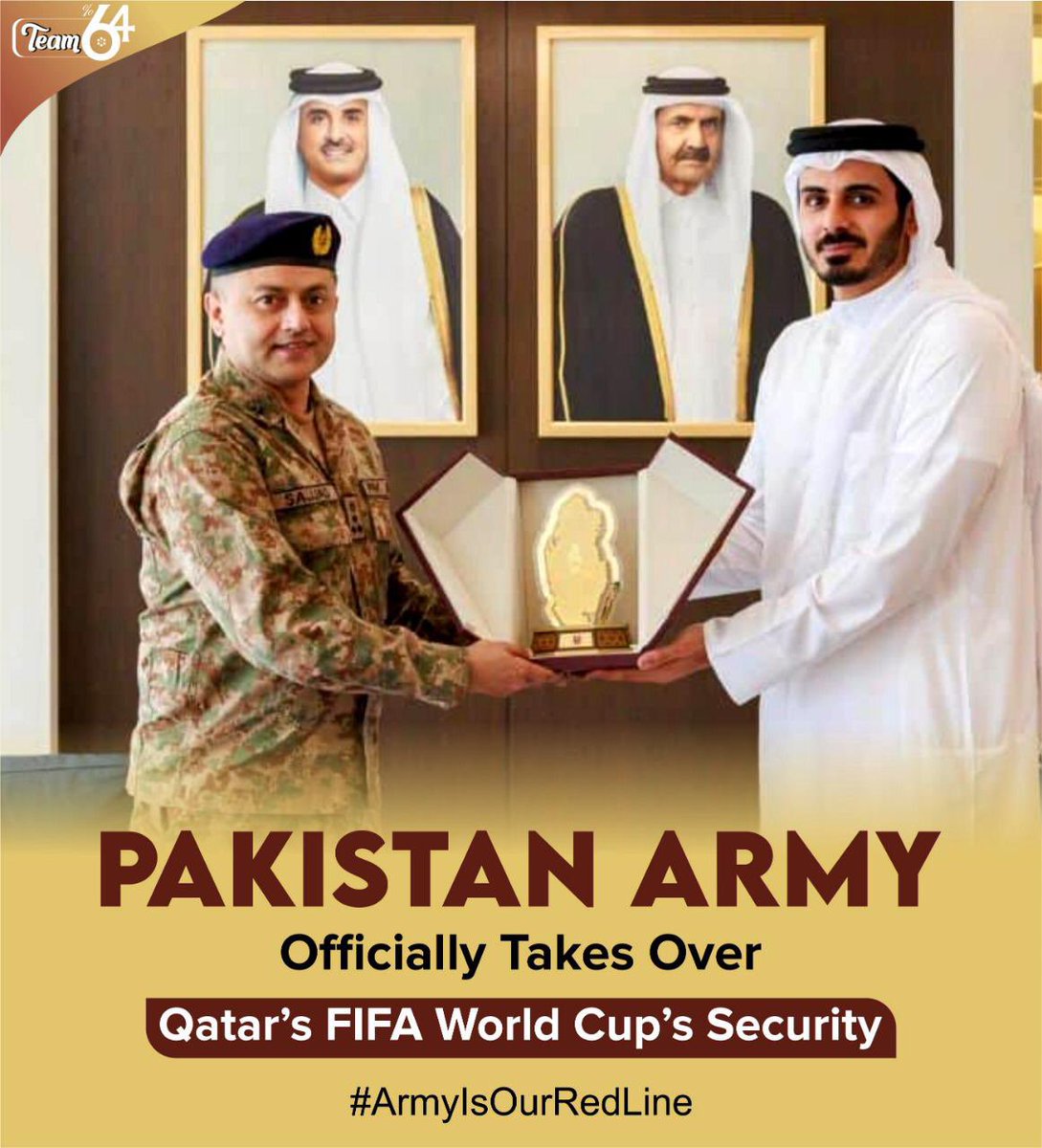 Irfan_Khanj's tweet photo. Pak Army is strongest in the world and getting intention in international event for security at Qatar's FIFA World Cup.
#ArmyIsOurRedLine https://t.co/kEs7rQXkBS