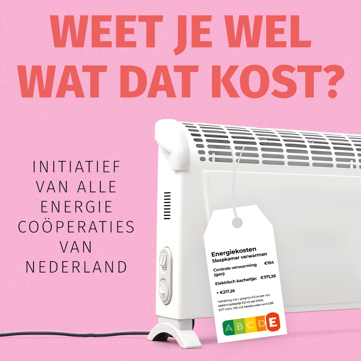 Wie dit leest... kan zichzelf en anderen helpen energie te besparen. Kijk voor bespaartips op samendewinterdoor.nu #samendewinterdoor #energiecoöperaties