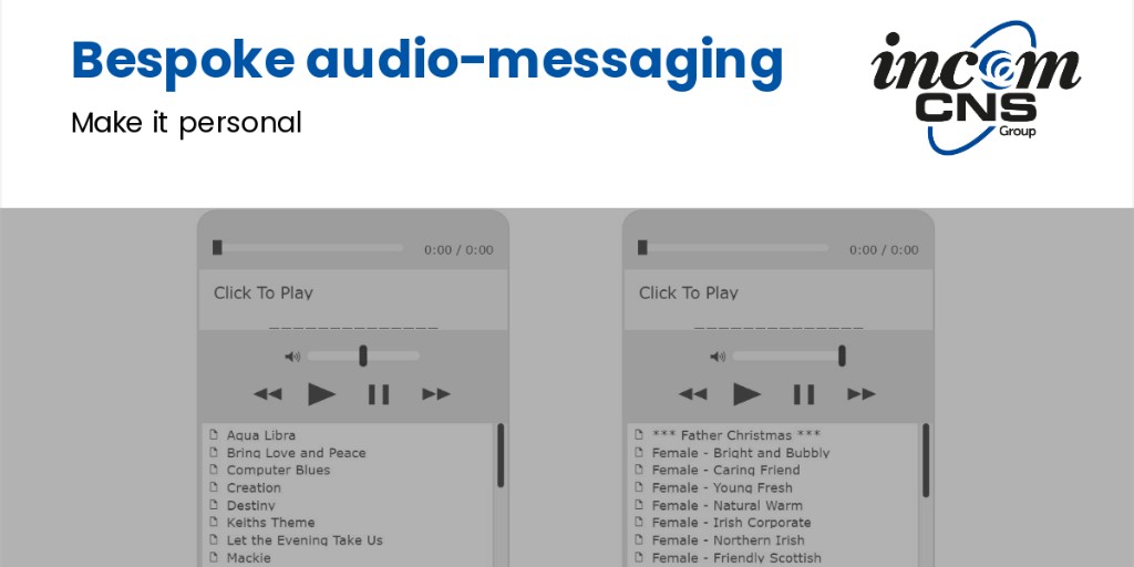 Christmas is coming and your customers need to know when and where they can reach you! 📲

Update your on-hold messaging using our online sampler tool and script templates 🎵 ow.ly/muGp50LjXRg

Ask #Incom 🌐 0161 788 0000