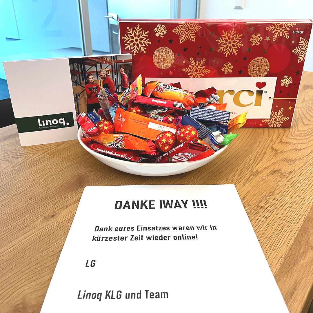 Es freut uns sehr, dass wir Linoq bei einer kurzfristigen Internet-Bestellung rasch helfen konnten. Herzlichen Dank für die Schoggi 💙

#merci #internet #iway