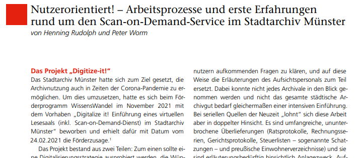 StadtarchivMS's tweet image. Im neuen Heft der #Archivpflege in Westfalen-Lippe beschreiben wir vom @StadtarchivMS unseren #ScanonDemand Dienst - zum #Nachlesen und #Nachmachen! #münster #SoD #Archive20
lwl-archivamt.de/media/filer_pu…