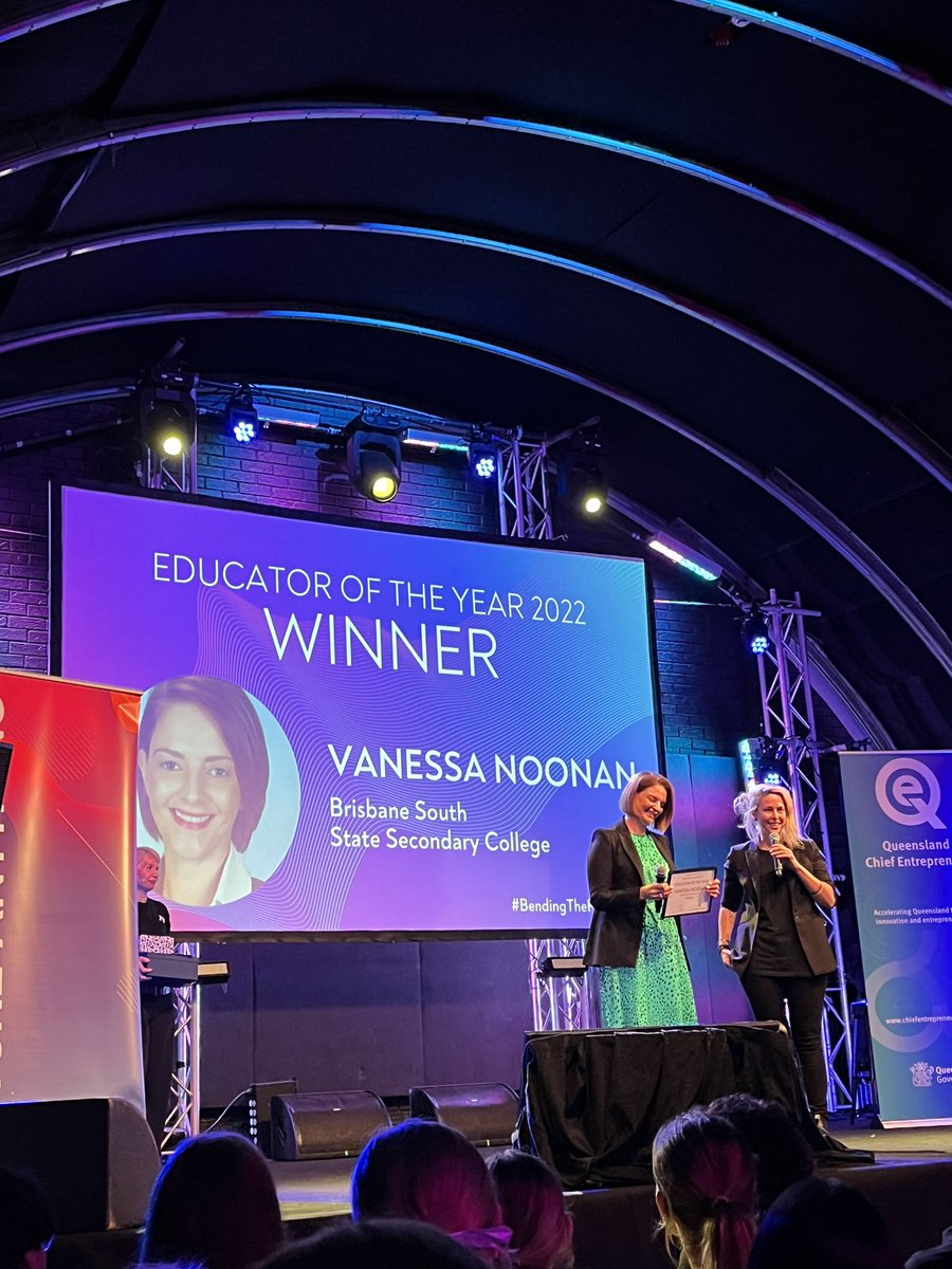 Genevieve_Echo's tweet photo. @future_anything Educator of the Year 2022 goes to Vanessa Noonan #BendingTheFuture - so well deserved 🙌🥳 https://t.co/b4gMhSSXdg