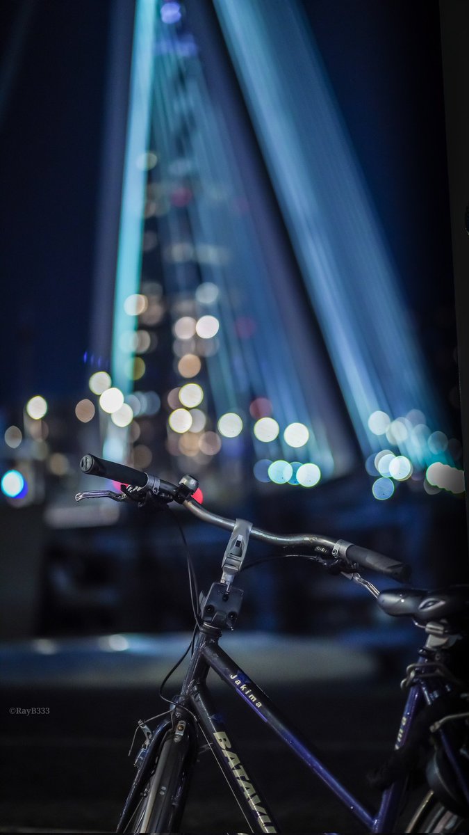 RayB333's tweet image. Blijft mooi die stads-icoon 💚🤍💚
#Rotterdam #erasmusbrug #cityscape #Bridge #cityphotography #bokeh #ons010