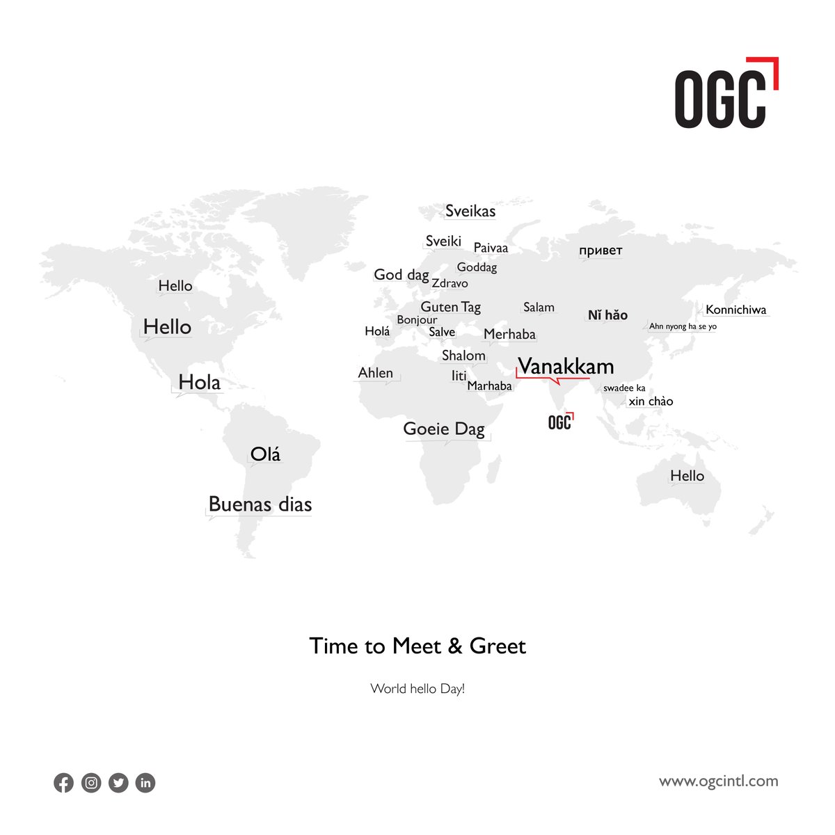 Optymice's tweet photo. Say HELLO to your new beginnings. OGC wishes you a World Hello Day!
.
.
.
#OGC #keneticx #helloday #hello #Marketingagency #Digitalmarketingagency #Chennai https://t.co/AbIwQFyTz5