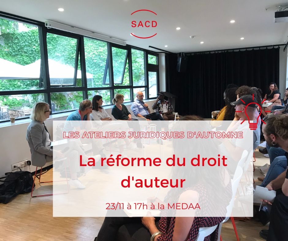 Deux nouvelles lois améliorent les conditions d’exploitation et de rémunérations des artistes en Belgique. RDV à notre atelier juridique pour faire le point sur ces changements bénéfiques pour les auteurs et les autrices en Belgique.
📆 Le 23/11 à 17h
👉 sacd.be/fr/component/a…