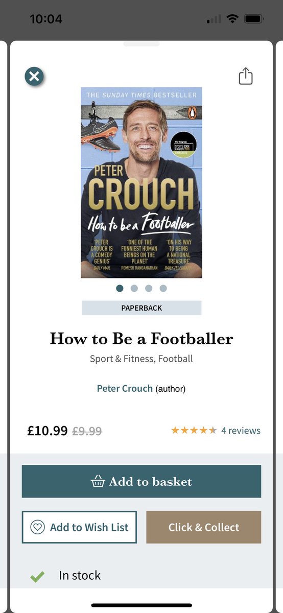 StephSercombe's tweet photo. @Waterstones Good morning - this doesn’t look like much of a discount…. In fact, quite the opposite…. Would like to order for Christmas pressie…. Please advise. Thank you 😊 https://t.co/KbzT13fF9K