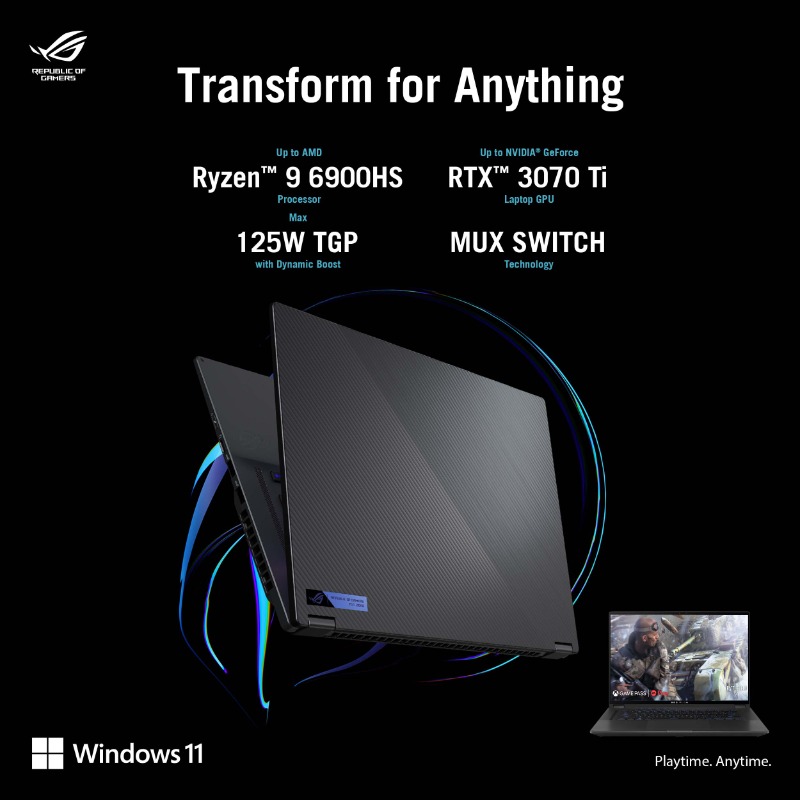 ASUS_ROG_IN's tweet photo. Take portability to the next level with the #ROG #FlowX16, bundled with amazing features...
โ๏ธ AMD Ryzenโข 6000 Series CPU
โ๏ธ Latest NVIDIA RTXโข 3070Ti GPU
โ๏ธ Nebula HDR Display
โ๏ธ ROG XG Mobile eGPU
#ROGIndia #BeYouWithROG #Ultraversetile #Ultraportable #Windows11