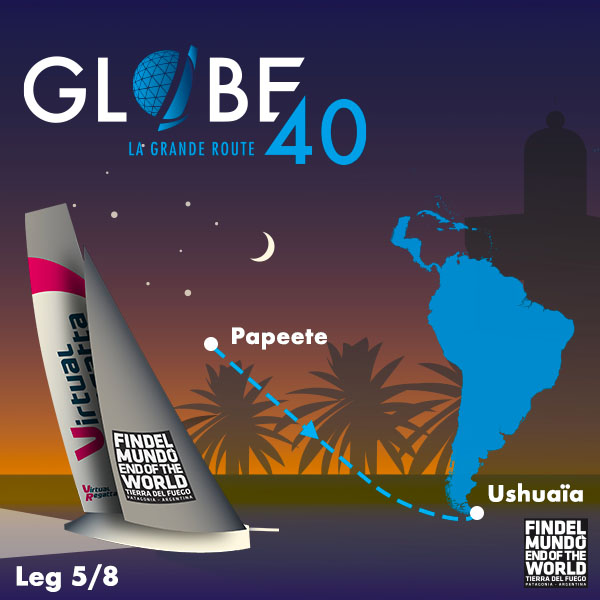 🚨 Globe 40 #5 🚨

🌸 Sortez les colliers à fleurs et préparez vous à embarquer pour un nouveau défi paradisiaque depuis Papeete 🇫🇷 jusqu'à Ushuaia 🇦🇷 à bord de votre Class40 !

Rendez-vous le 2⃣5⃣ novembre à Papeete pour le grand départ 🏝️

Je m'inscris👉🏻virtualregatta.com/fr/offshore-je…
