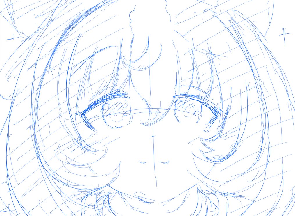 「牧場見学を経て描かれた渾身のドトウちゃんラフ。 」|末長のイラスト