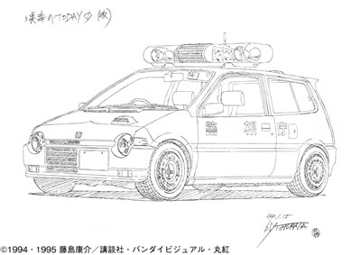 収録したデザイン画は1枚の画としても見応えのあるもの。また、アニメファンだけでなく、車輌の画を描く人にも手に取ってほしい一冊です。 