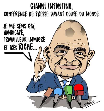 FabriceGreg's tweet photo. #coupedumonde #quatar #doha #football #gianniinfantino #caricature #dessin #desdindujour #desdindepresse #humour #blague #blagues #sketch #gregsketch https://t.co/bEw11ICf8v