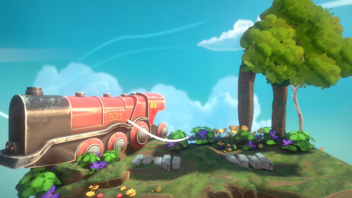 Another WIP screenshot from my favorite zone.  Hope this train takes the twins to the right place 😉

Don't forget to reserve your seats. Wishlist our game.
store.steampowered.com/app/1752540/Lo…

#indiedev #gamedev #indiegames #ゲーム開発  #自作ゲーム #ComingSoon #PCゲーム #イラス #puzzle