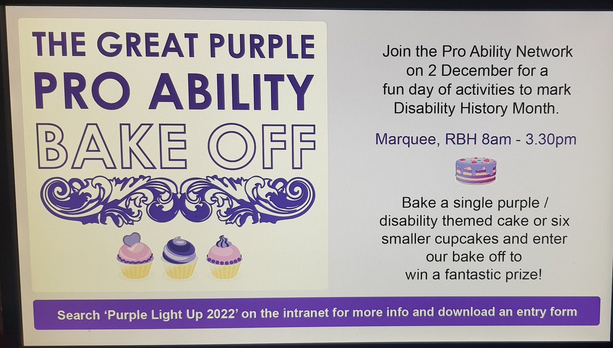Have you seen our brilliant screensaver? Thanks to Comms <a href="/UHD_NHS/">University Hospitals Dorset NHS Foundation Trust</a> we need your cakes 2 Dec! #ProAbility <a href="/OD_UHD_NHS/">Organisational Development UHD</a> <a href="/SpecialtiesUHD/">Specialties Care Group @UHD_NHS</a> <a href="/MedicalCG_UHD/">UHD Medical Care Group</a> <a href="/mmould_pooleNHS/">Mark Mould</a> <a href="/UHDCancerCare/">UHD Cancer Care</a> <a href="/OHD_UHD/">Occupational Health UHD</a> <a href="/Cherrich72/">Cheryl Richardson (she/ her)</a> <a href="/Bailey17Toni/">Toni Bailey</a> <a href="/JoP111/">Jo Pritchard</a> @alyod1 <a href="/AllmanKaren/">Karen Allman</a> <a href="/Gill007Peter/">peter.gill007</a> <a href="/S_HarringtonNHS/">Siobhan Harrington</a>