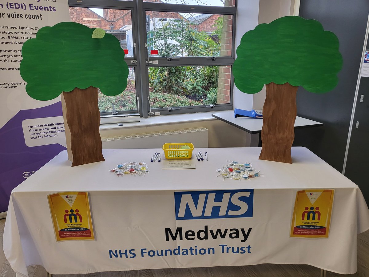 Sharing our love for Support staff. Compliment tree for staff to leave their messages of thanks.
#NursingSupportWorkersDay 
<a href="/NurseMedway/">Nurse Education - Medway NHS Foundation Trust</a> <a href="/Medway_NHS_FT/">Medway NHS Foundation Trust</a>