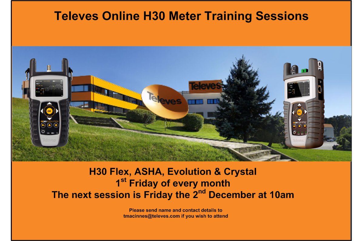 The next H30 Training Session, the final session of 2022 will be held on Friday 2nd December at 10am.  If you want to attend please email me your details.