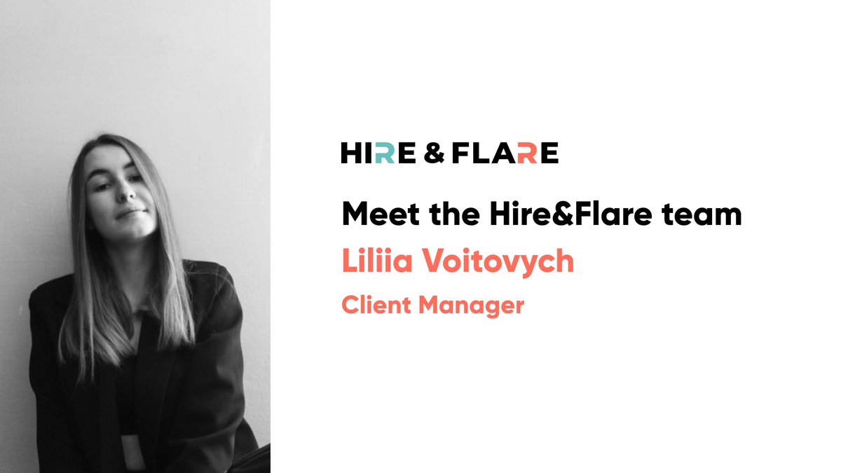 Let's continue introducing you to our incredible team, shall we? Meet Liliya, she holds the position of Client Manager here at Hire&amp;Flare. Click here to enjoy the whole interview - facebook.com/hireflare/post…