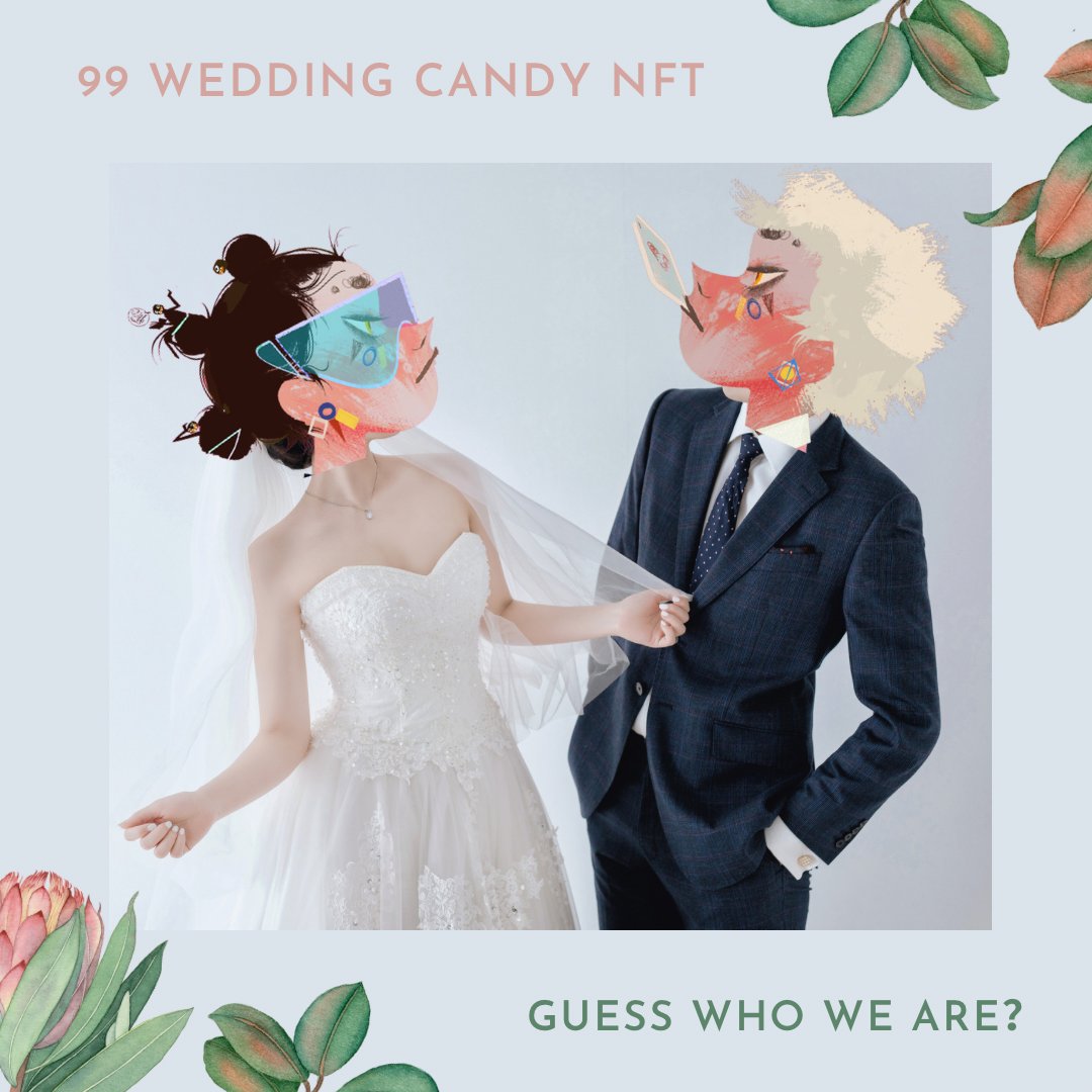 Soulda16Club's tweet photo. 🪀CONGRATS🪀
Our first Soulda couple will get married!!
Let's toast Soulda's new couple!
Guess who the newlyweds are &amp; Win a Soulda NFT!

🈴 Join 🈴
1. Like &amp; RT
2. Comment with your answer
24h

Moreover!
99 Soulda candy NFTs will airdrop to lucky Soulda holders! 
Stay tuned! https://t.co/oGPsTgETxL
