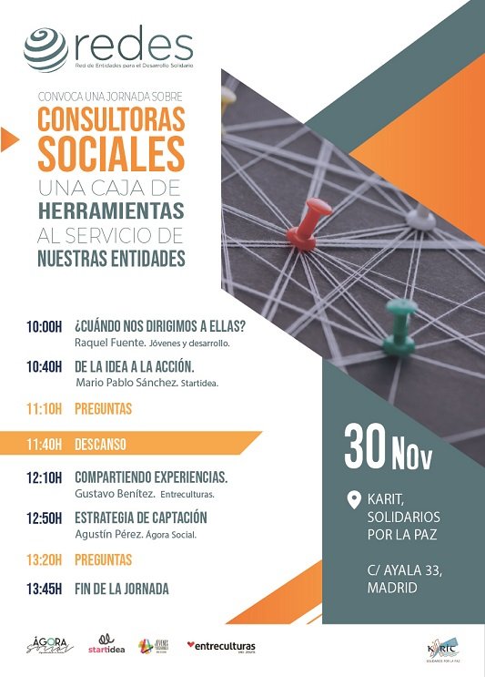 Red Entidades Desarrollo Solidario (@redes_ongd) on Twitter photo Queremos aprovechar el trabajo de las Cosultoras Sociales para crecer como entidades de transformación social. Os invitamos a esta jornada con <a href="/startideasocial/">STARTIDEA 💡</a> @Agora_Social <a href="/ONGD_JyD/">Jóvenes y Desarrollo</a> <a href="/Entreculturas/">Entreculturas</a>
Inscripción: cutt.ly/REDES-Consulto… Queremos aprovechar el trabajo de las Cosultoras Sociales para crecer como entidades de transformación social. Os invitamos a esta jornada con <a href="/startideasocial/">STARTIDEA 💡</a> @Agora_Social <a href="/ONGD_JyD/">Jóvenes y Desarrollo</a> <a href="/Entreculturas/">Entreculturas</a>
Inscripción: cutt.ly/REDES-Consulto…