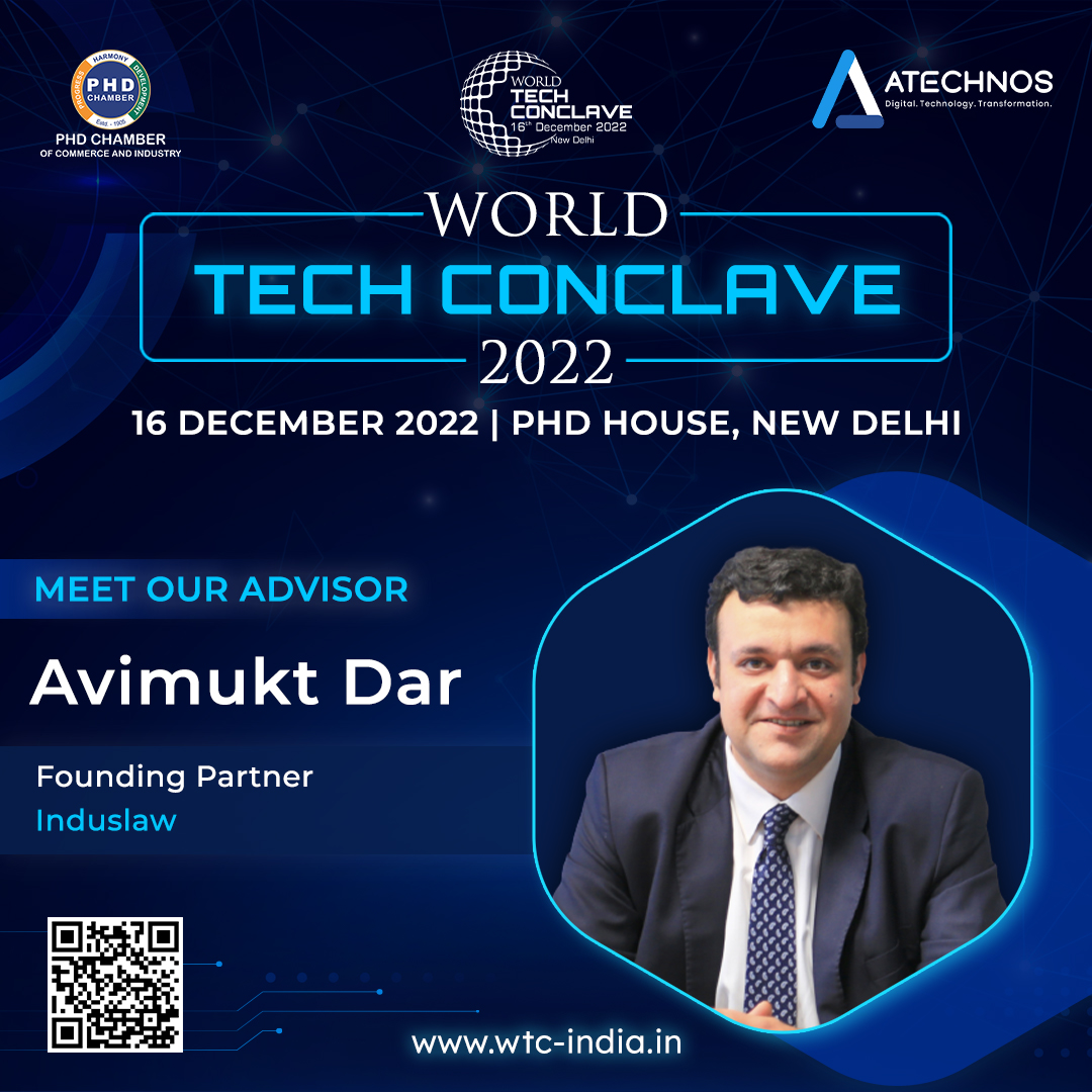 We invite you to join Mr. Avimukt Dar for the inaugural edition of “World Tech Conclave” on 16th December 2022 at the PHD House, New Delhi. 

Register Now: wtc-india.in 

@almondsolns | <a href="/atechnosin/">ATechnos</a> | <a href="/phdcci/">PHD Chamber</a> | 

#PHDCCI #technology #globalization