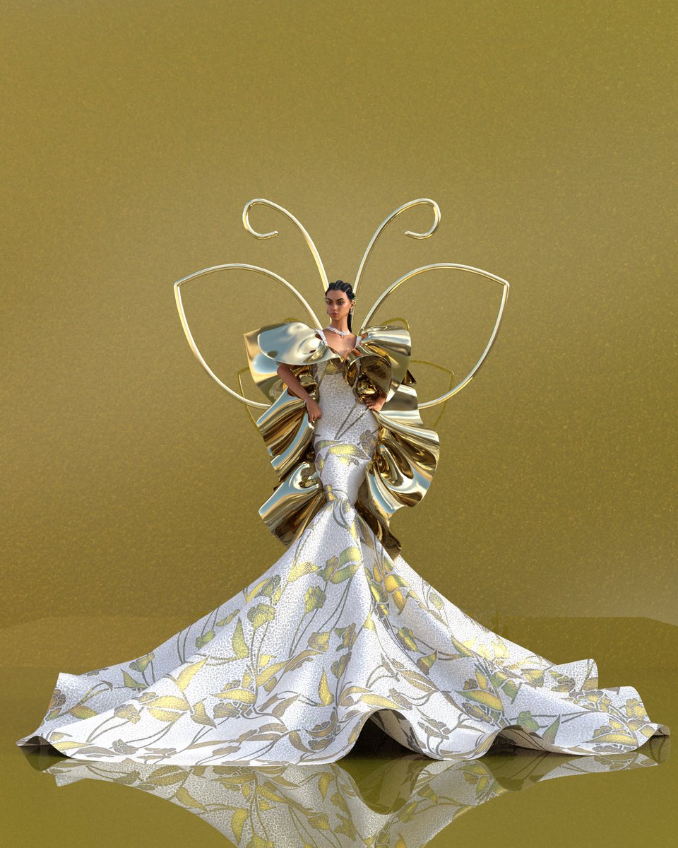 🌟Gold Glamour 🌟
Software: Style 3D 
#digitalfashion