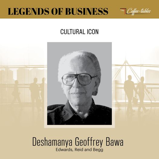 LMD_media's tweet photo. CULTURAL ICON
Deshamanya Geoffrey Bawa
Edwards, Reid and Begg
Read more: https://t.co/yXy9cznLxo
#LegendsOfBusiness #BusinessIcons #CoffeeTableBook #LMD #LMDNews #MediaServices #SriLanka #Leadership #Architecture https://t.co/oKMRihwv91