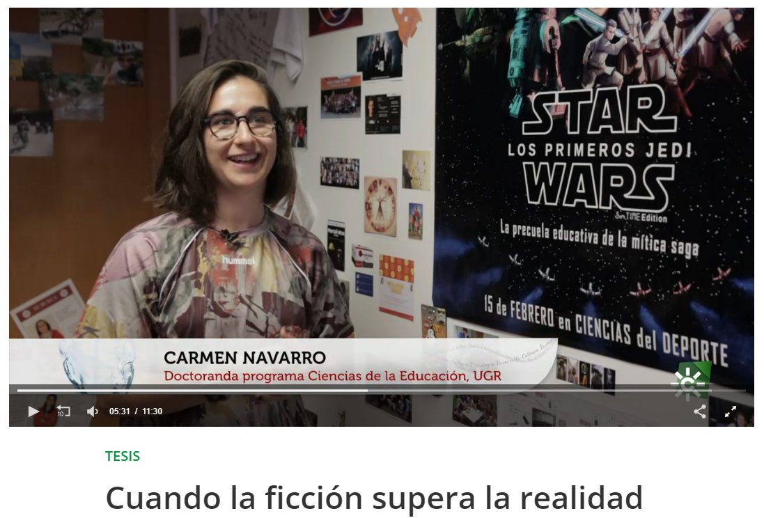 Un breve resumen de lo mucho (y bonito) que la gamificción puede generar en el alumnado. Además, a raíz de su experiencia y testimonio. Gracias 
<a href="/tesiscanalsur/">TESIS</a> por la oportunidad y gracias #IsaacPérez por ser generador de momentos de ficción 👇
canalsur.es/television/pro…