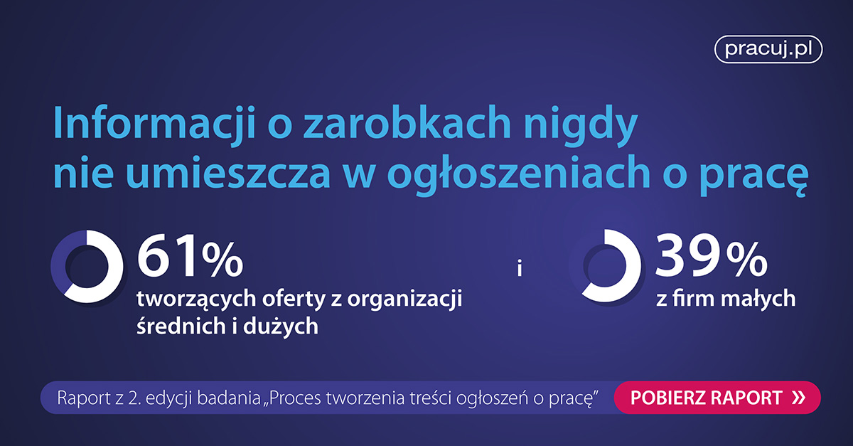 Choć kandydaci i kandydatki głośno mówią o widełkach wynagrodzenia, posługując się przykładami choćby z innych krajów, wskazując słusznie, jak może to uprościć proces rekrutacji, pracodawcy stawiają raczej na ewolucję w tym obszarze, niż rewolucję.

Więcej lnkd.in/gKhD5Y6S