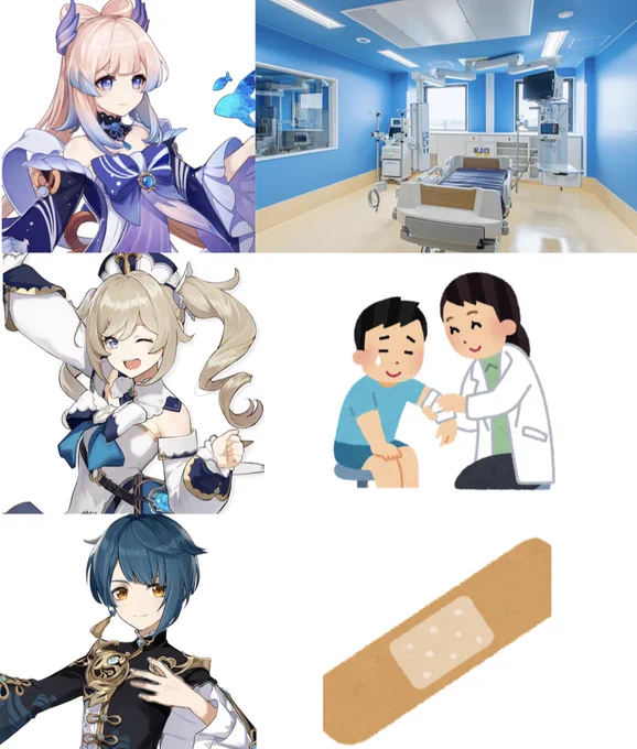水元素キャラの治癒力わかりやすくしてみた。#原神 